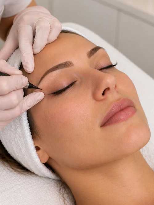 Maquillage permanent des yeux et eyeliner à l’Institut de Beauté Avogadro à Lausanne